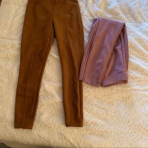 Suede pants